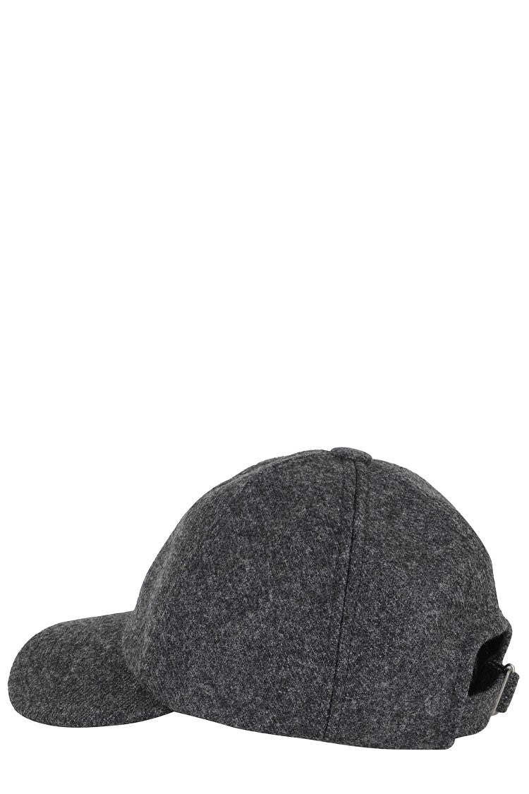 Isabel Marant Structured Six-Panel Wool Cap With Adjustable Visor