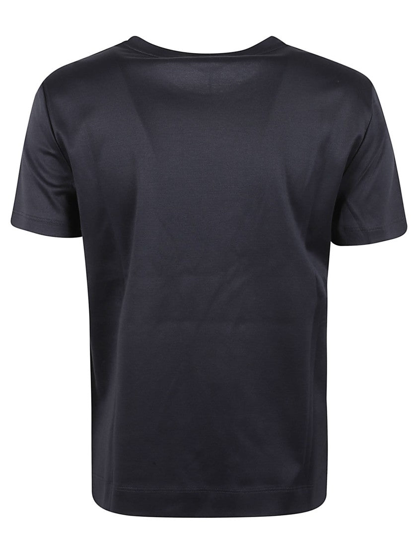 Max Mara Blue T-Shirt With Subtle Logo