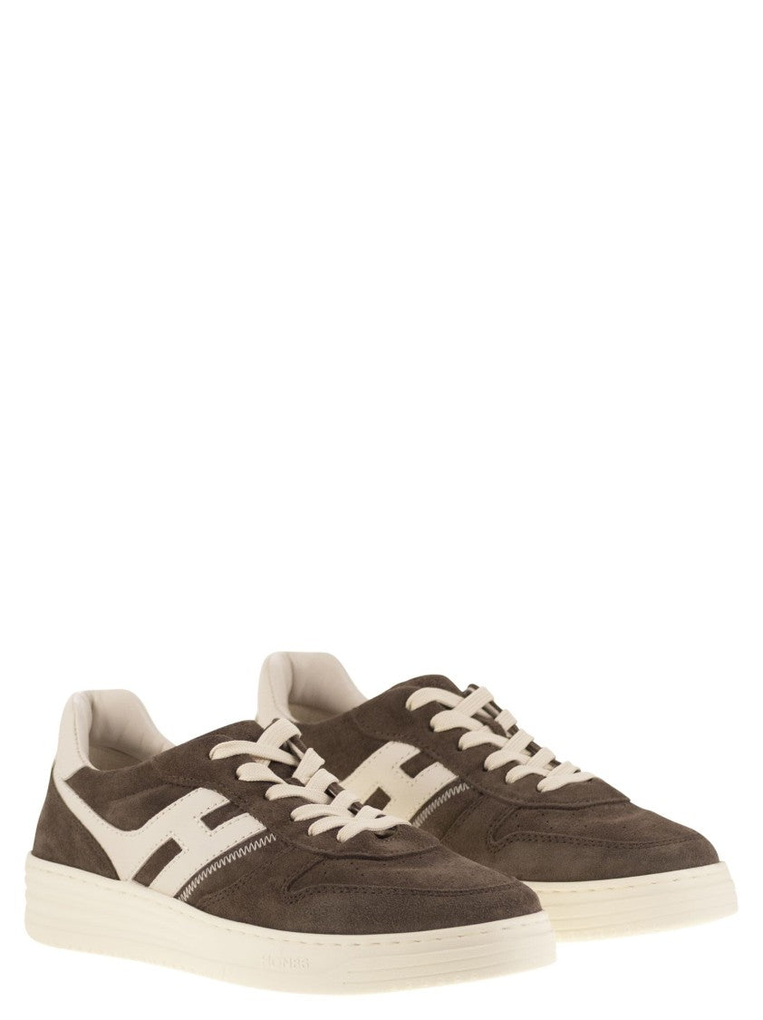 Hogan H630 - Suede Trainers With H On The Side