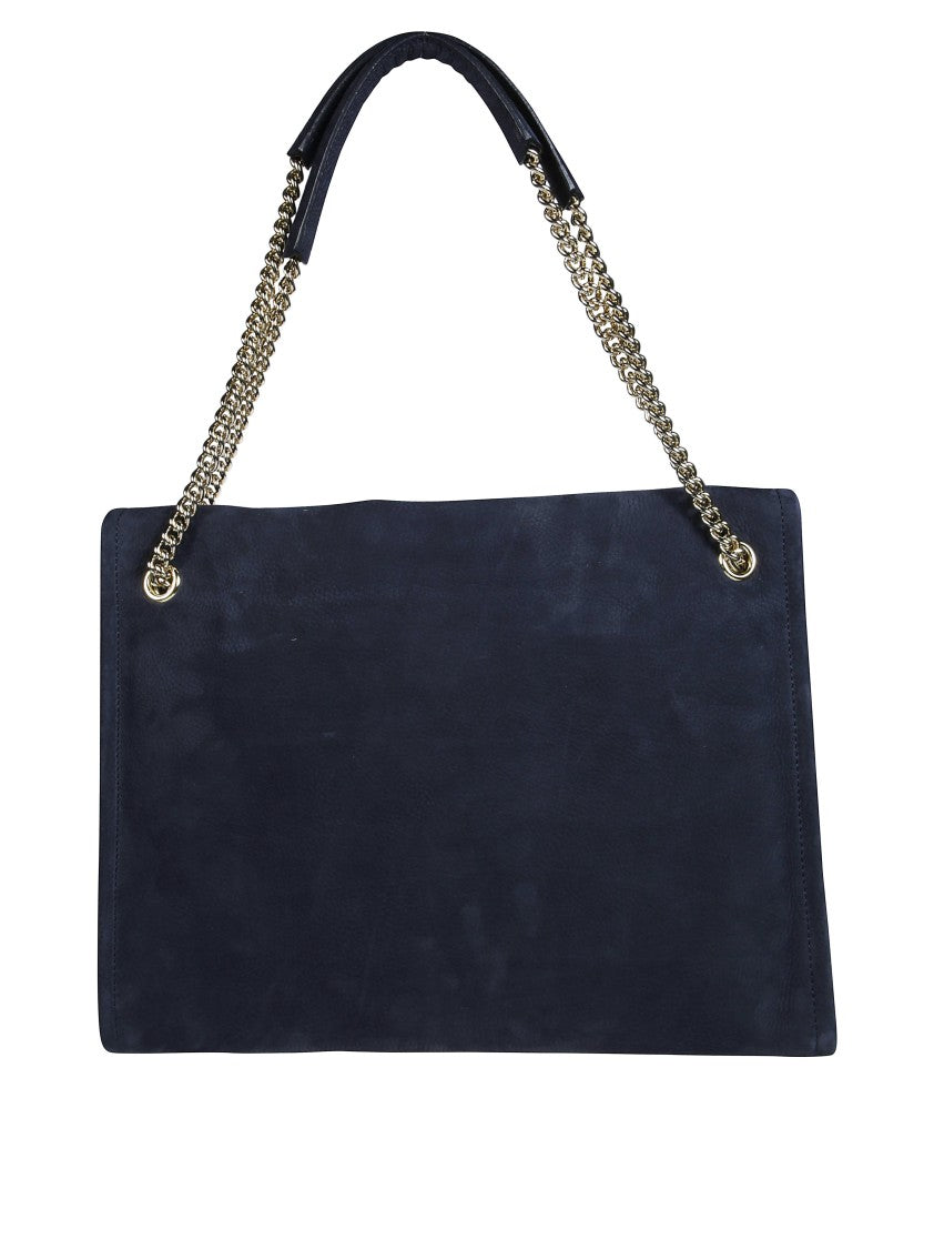 Orciani Nabucco Midi Suede Shoulder Bag