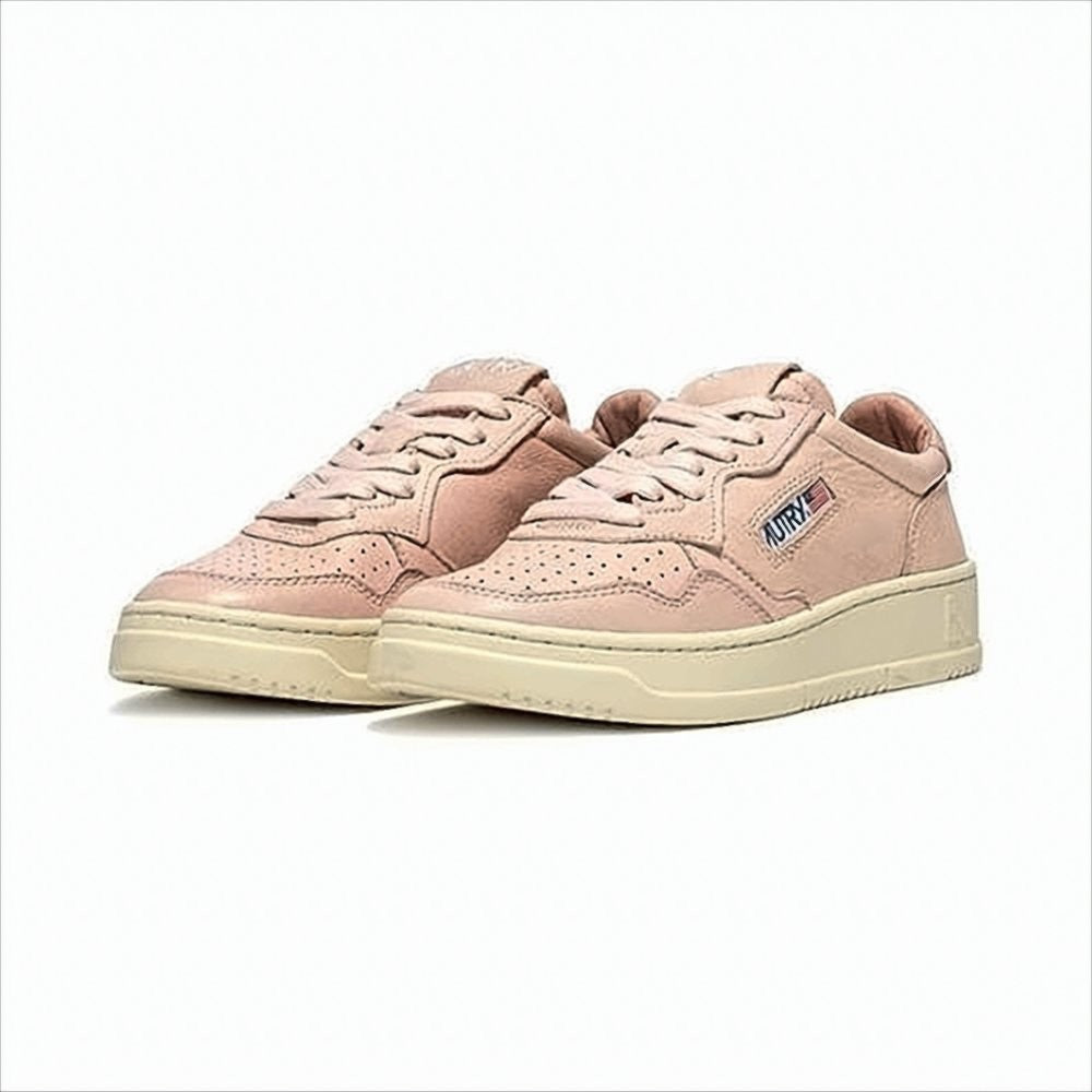 Autry Low-Top Sneakers With Muted Pink Upper And Contrast Sole