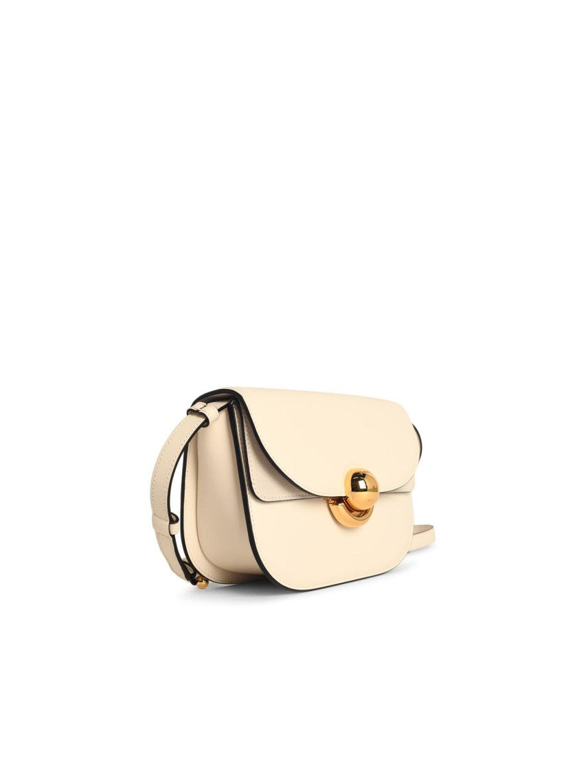 Furla Cream Leather 'Sfera' Mini Crossbody Bag
