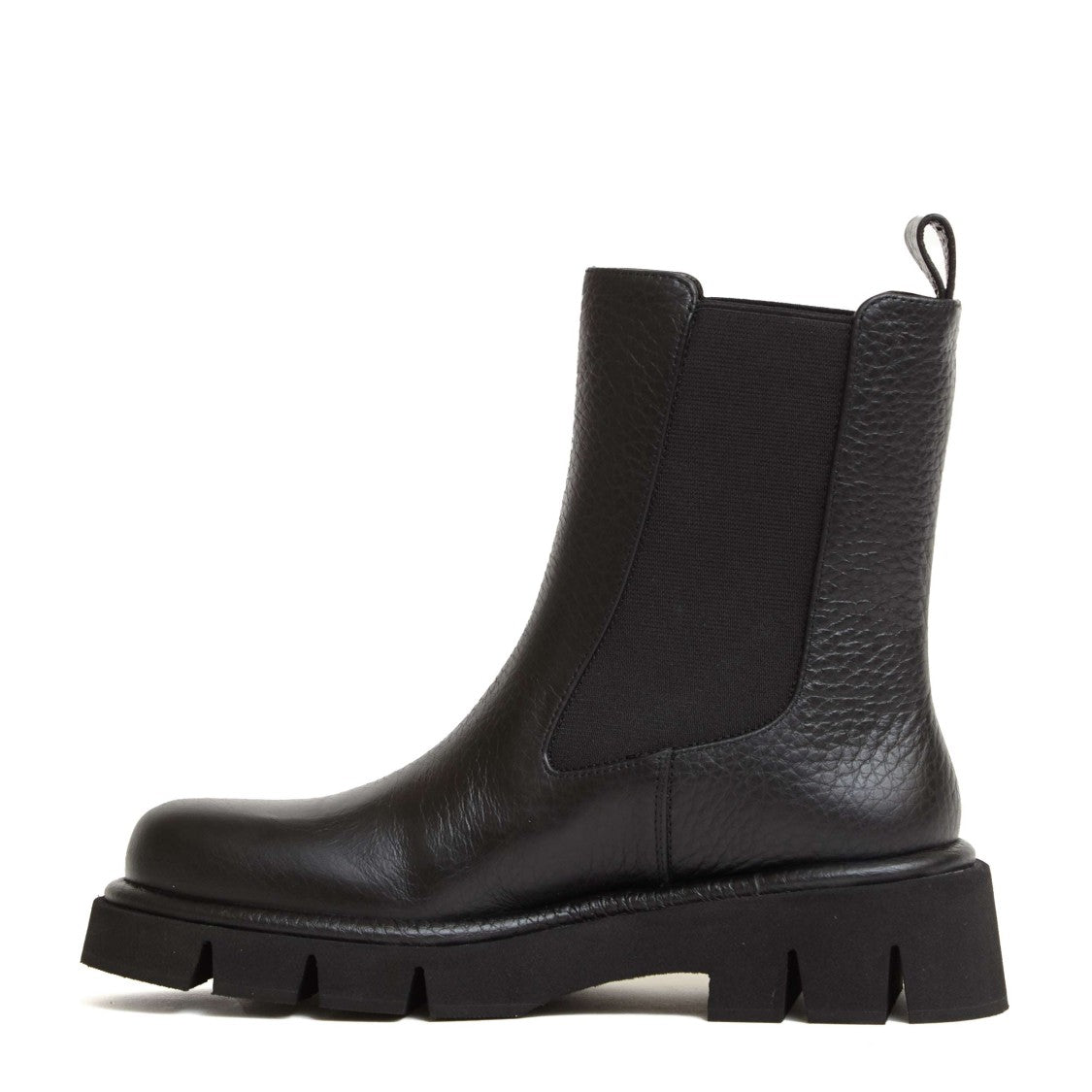 Paloma Barceló Textured Hammered Leather Ankle Boots With Sole