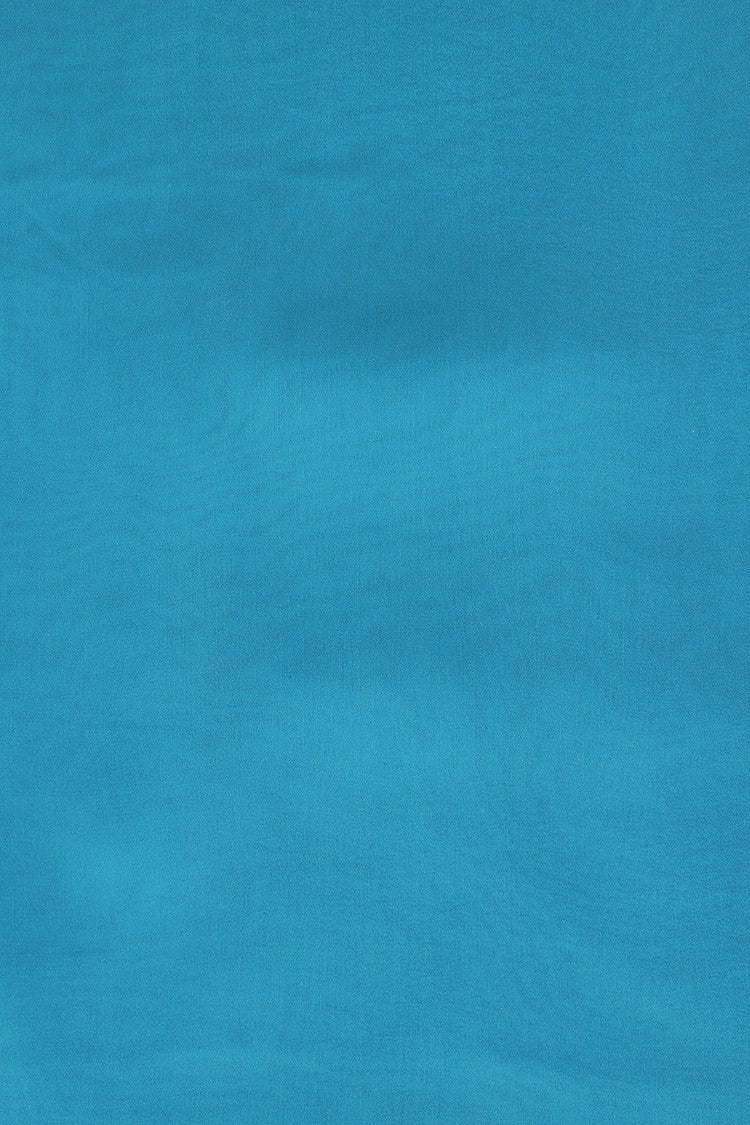 Alberta Ferretti Turquoise Silk Voile Stole