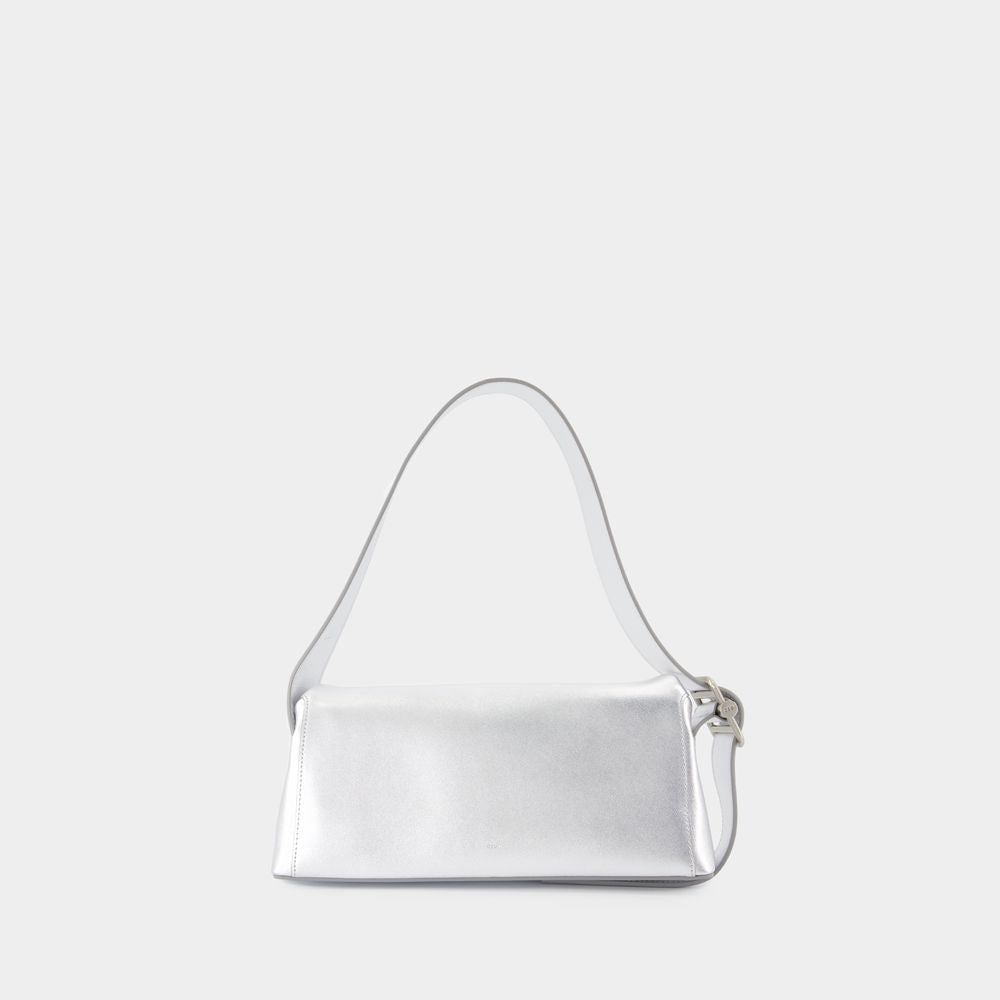 Osoi Folder Brot Shoulder Bag - Leather - Silver