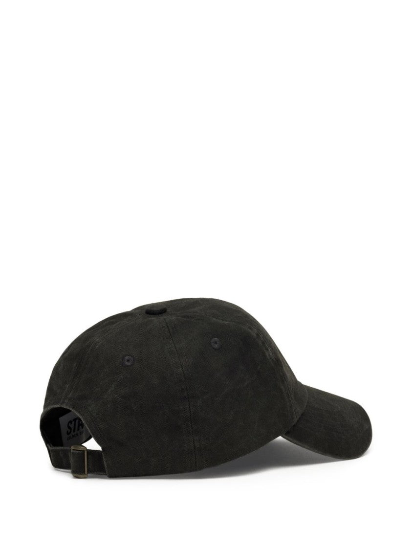 Golden Goose Gray And Black Six-Panel Hat