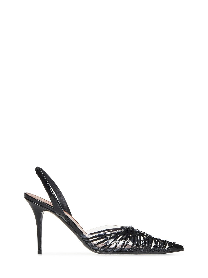 Amina Muaddi Slingback Pumps