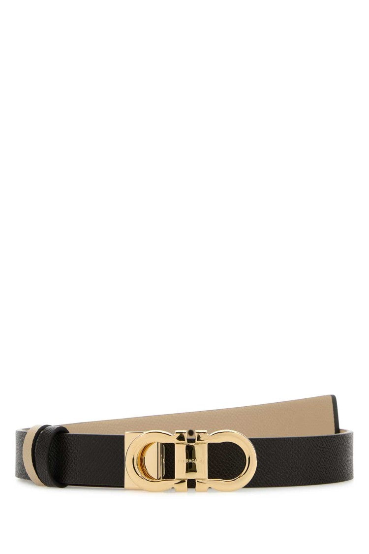Salvatore Ferragamo Brown Leather Reversible Belt