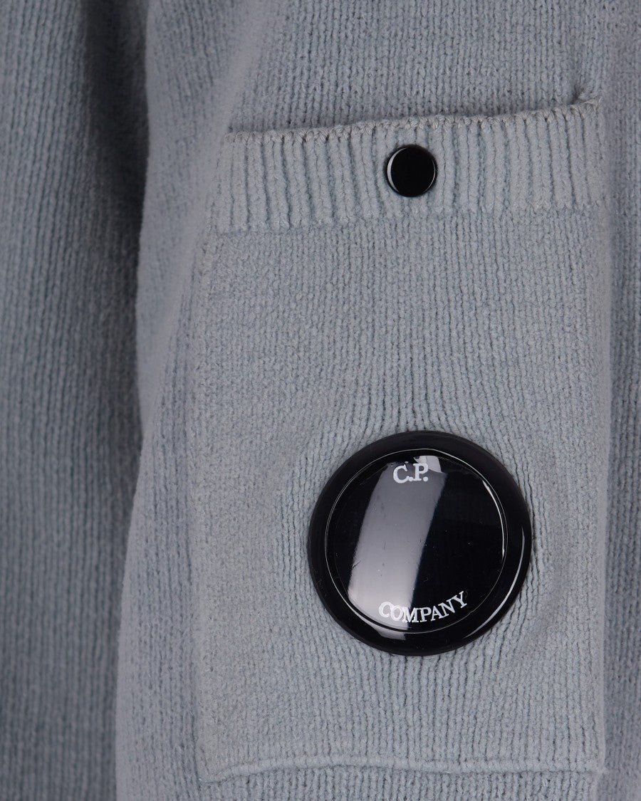 C.P. Company Silver Blue Crewneck Shirt