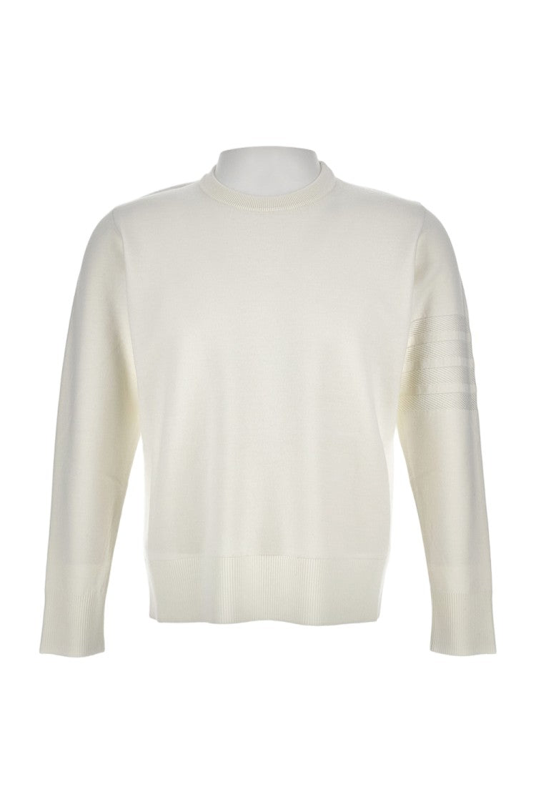 Thom Browne Crewneck Sweater In Soft Wool Blend