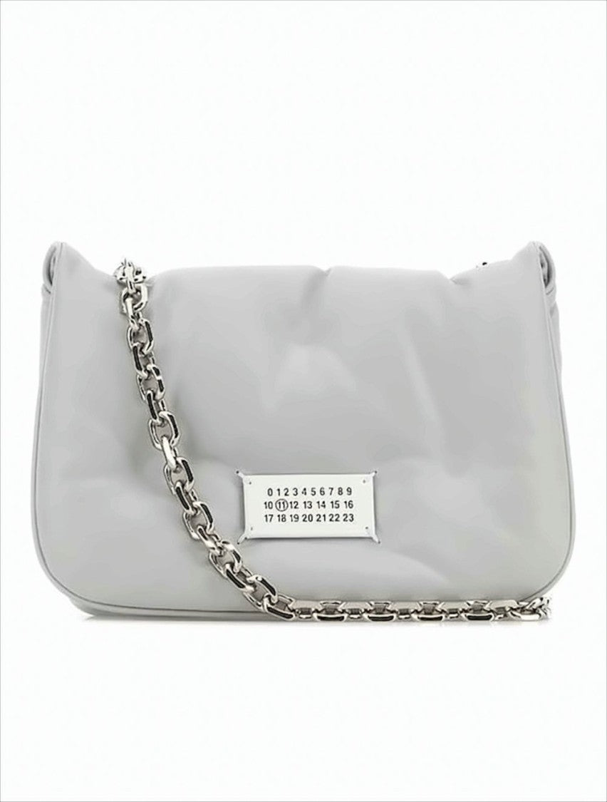 Maison Margiela Padded Crossbody Bag With Silver Chain Strap