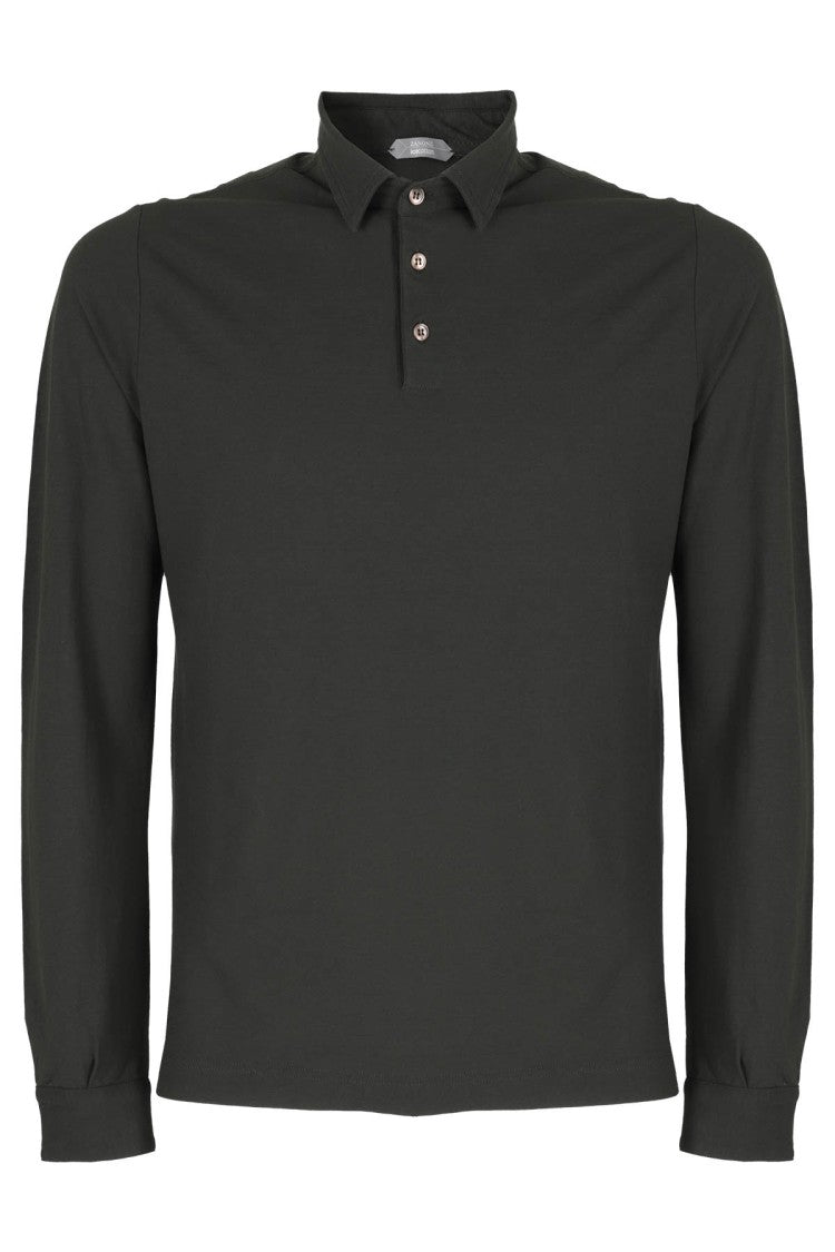 Zanone Long-Sleeve Polo Shirt