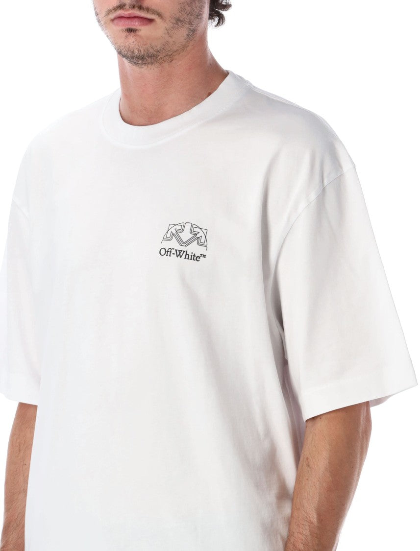 Off-White Offline Half Arrow Short-Sleeve Cotton T-Shirt