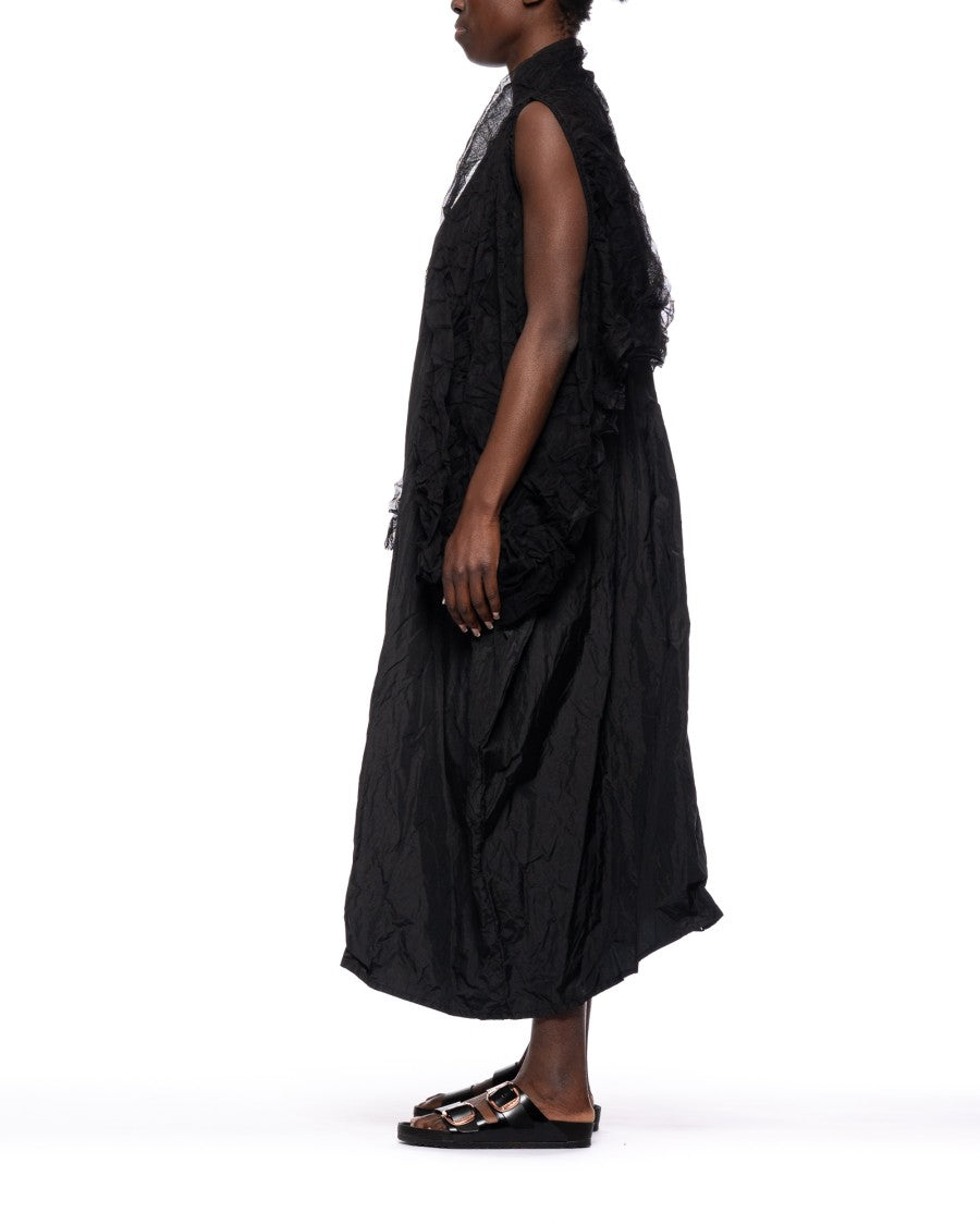 Maria Calderara Crinkled Tulle Shrug With Strapless Design