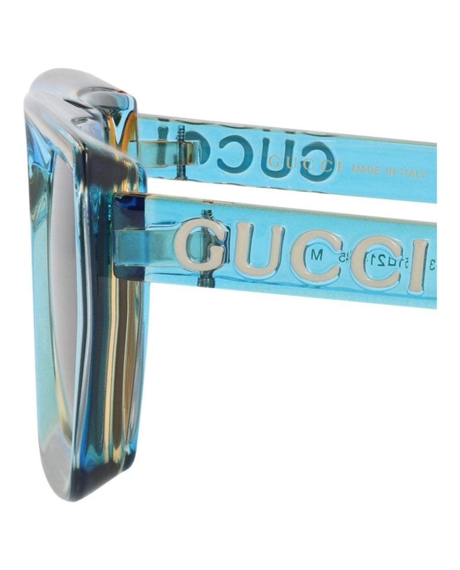 Gucci Square-Frame Injection Sunglasses