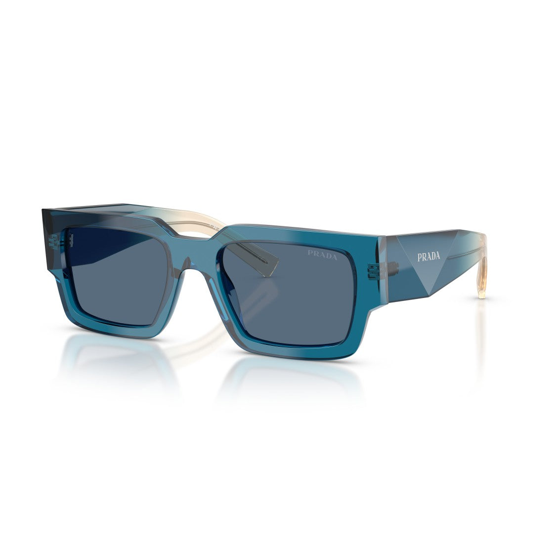 Prada 0Pr B17s Rectangular Gradient Acetate Sunglasses