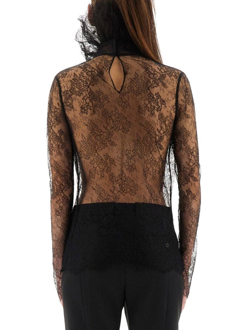 Alexander Mcqueen Floral Lace Top