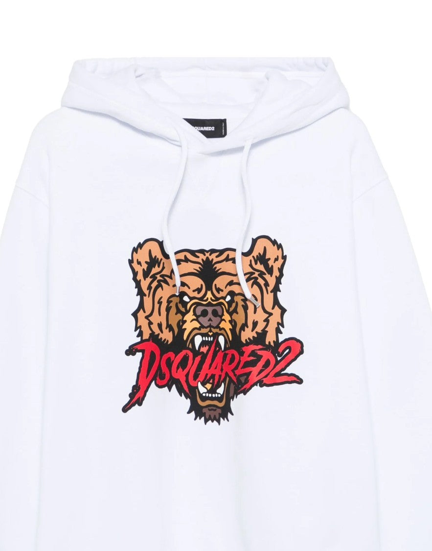 Dsquared2 Angry Bear Logo Cool Fit Hoodie