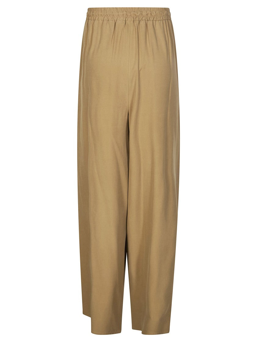 Max Mara Genero Relaxed Fit Silk Trousers
