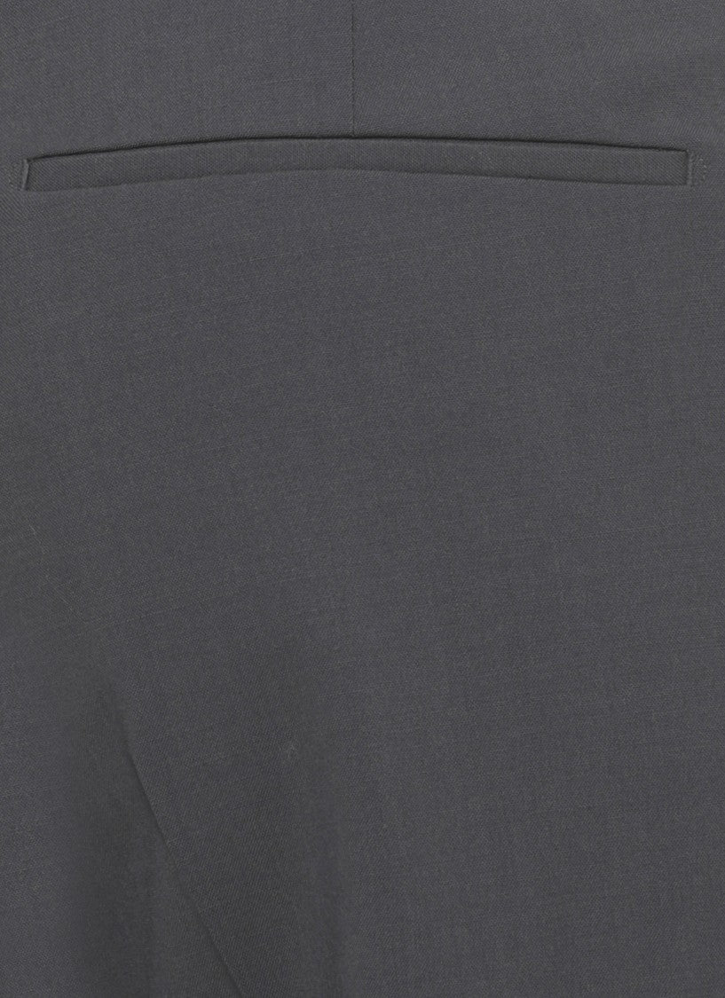 Pt Torino Dark Grey Hook Fastening Pants