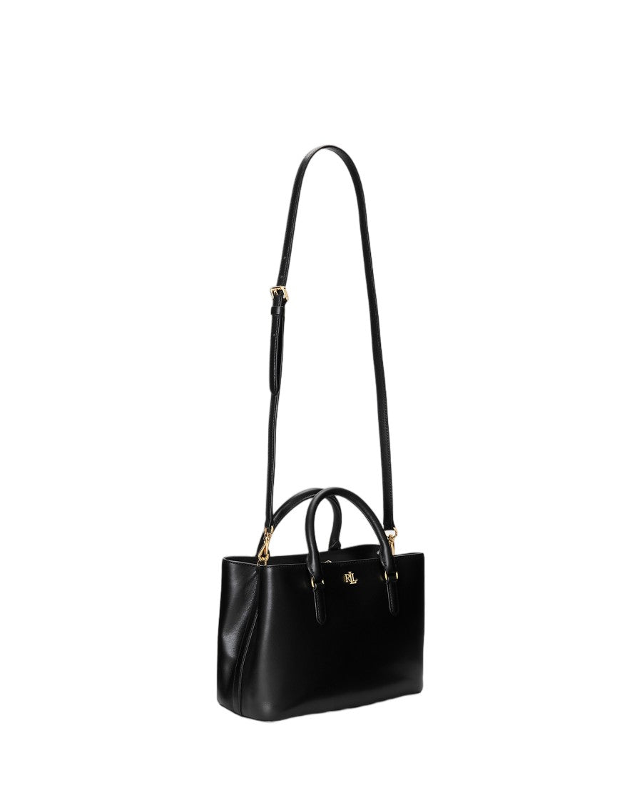 Lauren Ralph Lauren Structured Small Satchel In Smooth Calf Leather