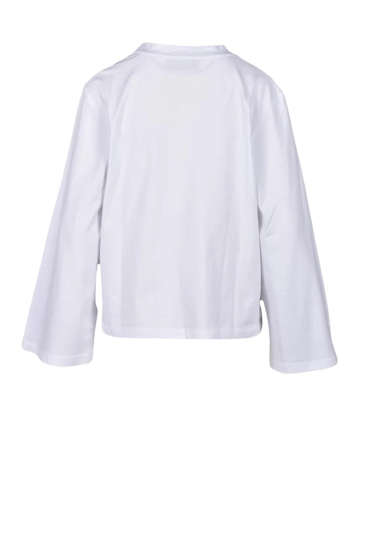 Wild Cashmere White Cotton And Elastane T-Shirt