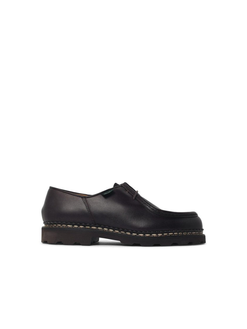 Paraboot Brown Michael Lisse Cafè Leather Loafers