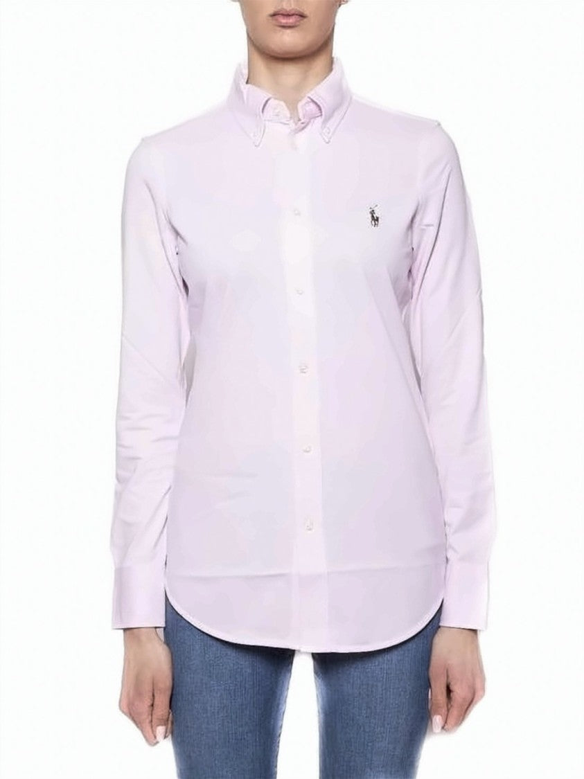 Polo Ralph Lauren Tailored Long-Sleeve Button-Up Shirt With Embroidered Logo
