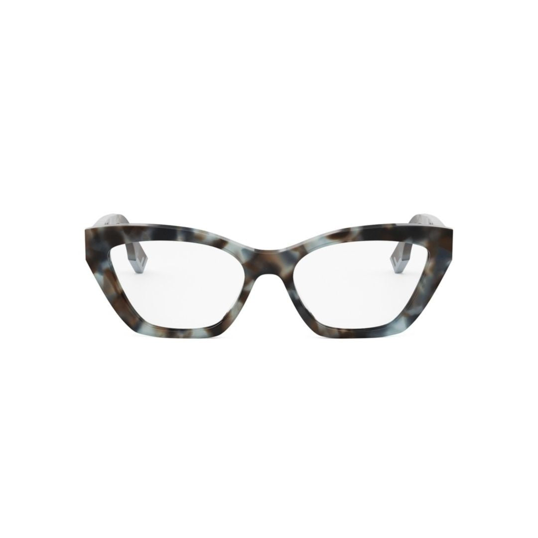 Fendi Fe50067i Angular Cat-Eye Eyeglasses
