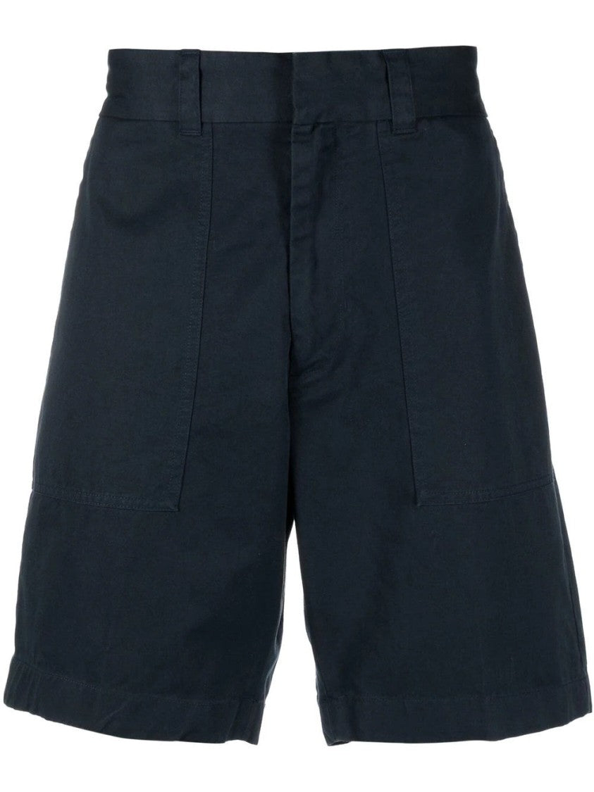 Vince Mid-Thigh Relaxed Fit Shorts With Seam Detailing