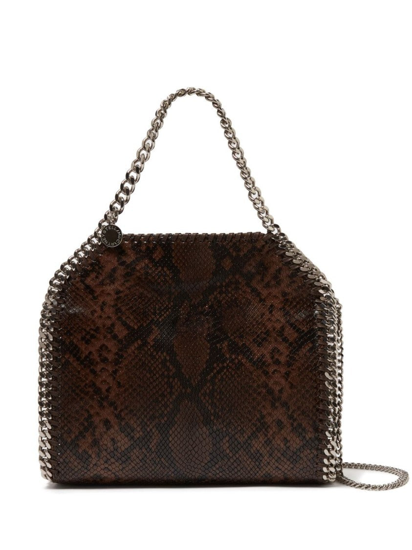 Stella Mccartney Structured Snakeskin Handbag