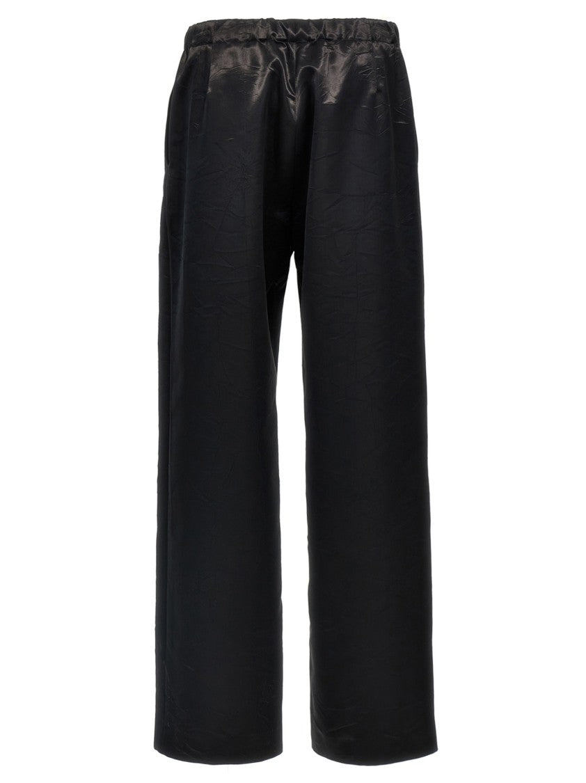 Givenchy Straight Leg Trousers With Shiny Fabric