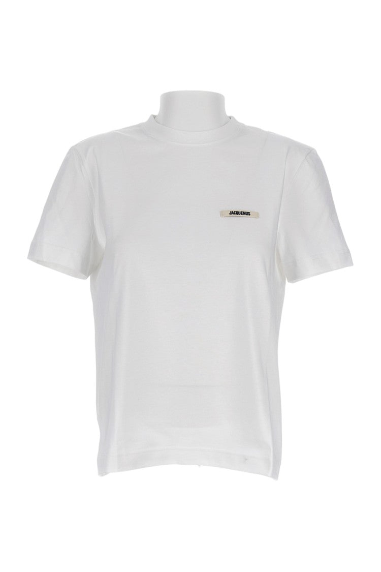 Jacquemus Crew Neck T-Shirt With Logo Label