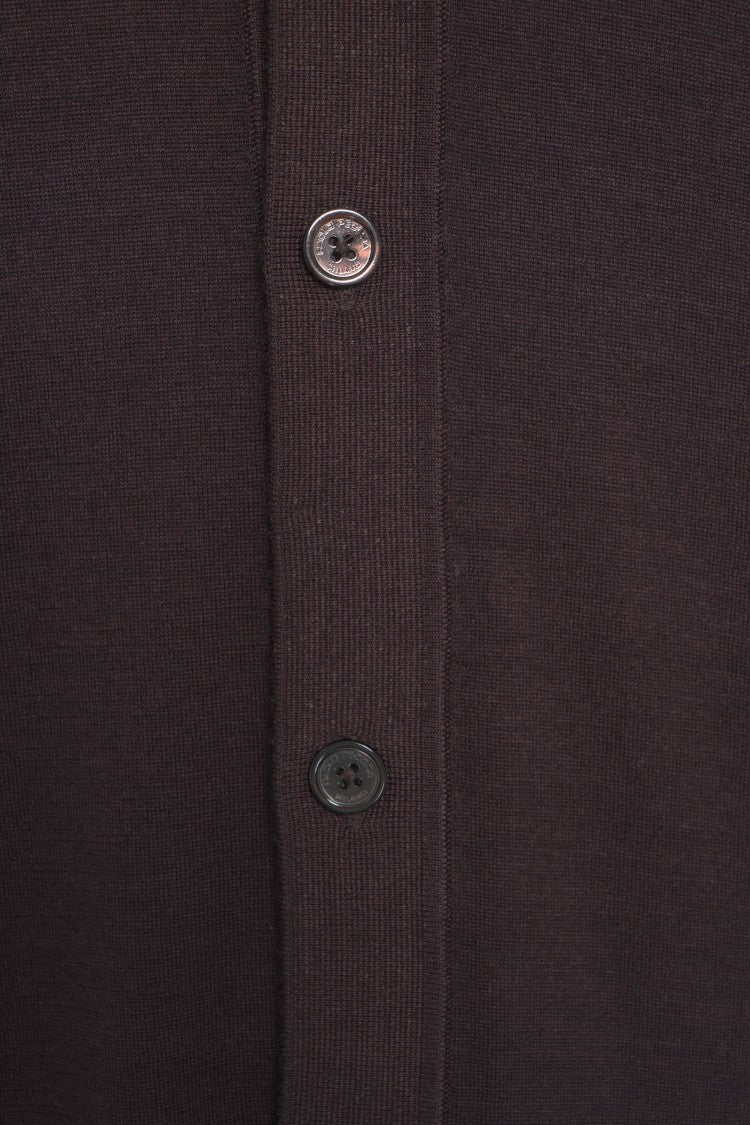 Paolo Pecora Refined Knit Shirt With Full Button Closure