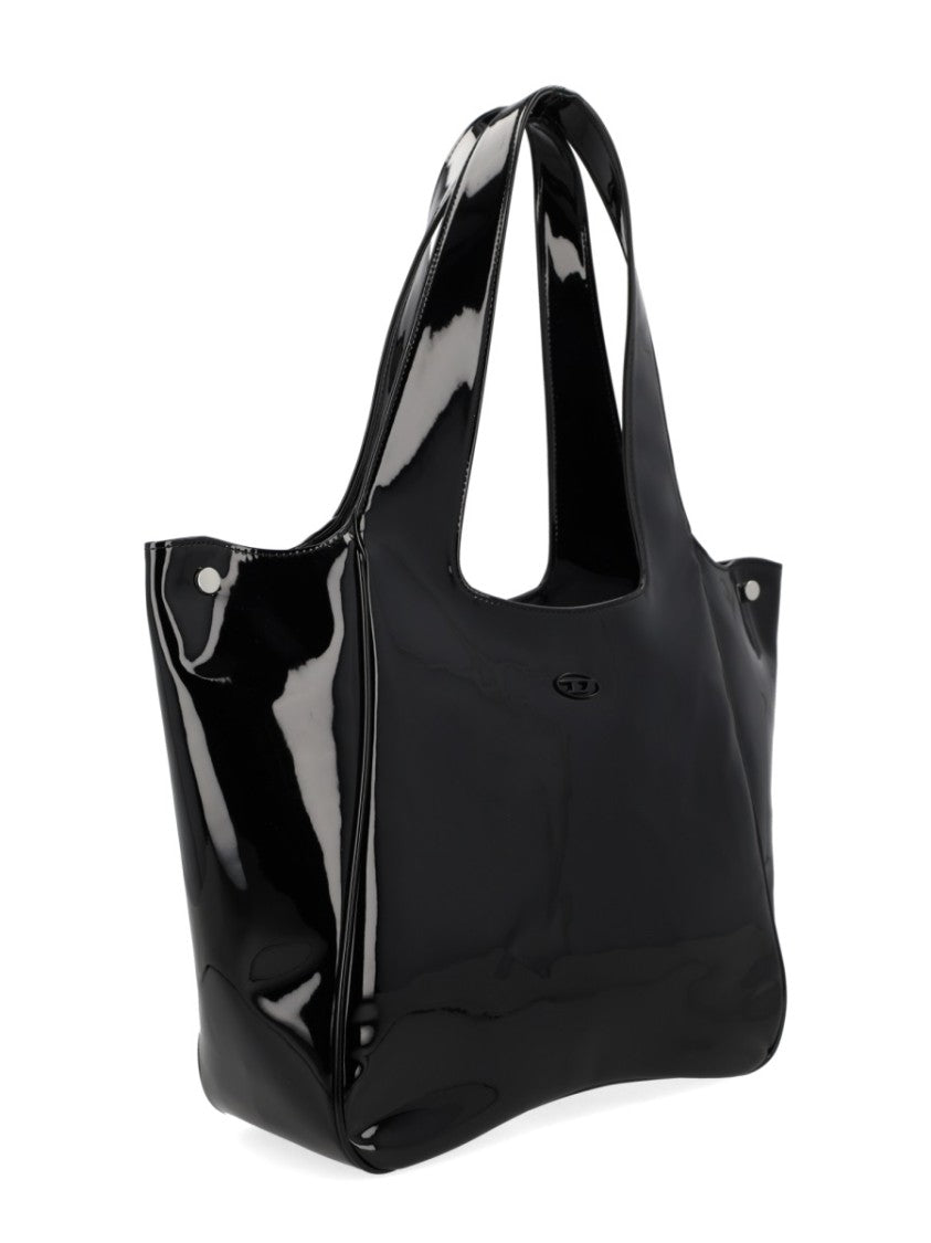 Diesel Play Shopper Ew Polyurethane Glossy Tote Bag