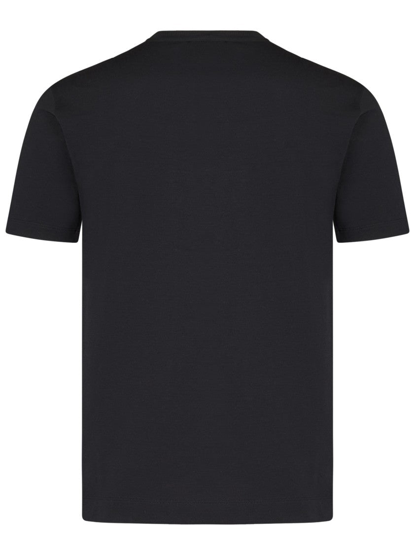 Cruciani Black Crew Neck T-Shirt