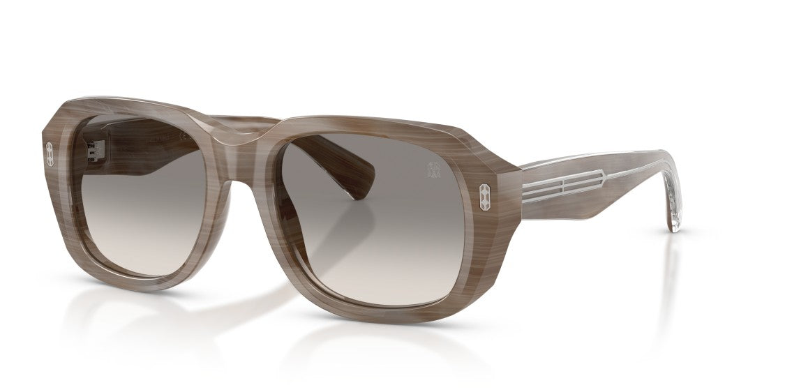Brunello Cucinelli Grey 0Bc4027s Translucent Marbled Oversized Square Sunglasses