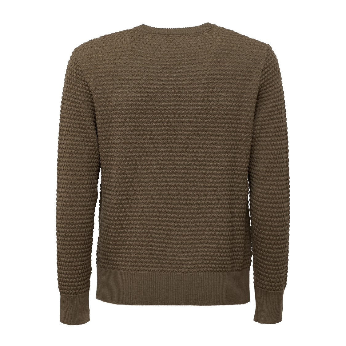 Grp Spotknit Textured Honeycomb Knit Long Sleeve Sweater