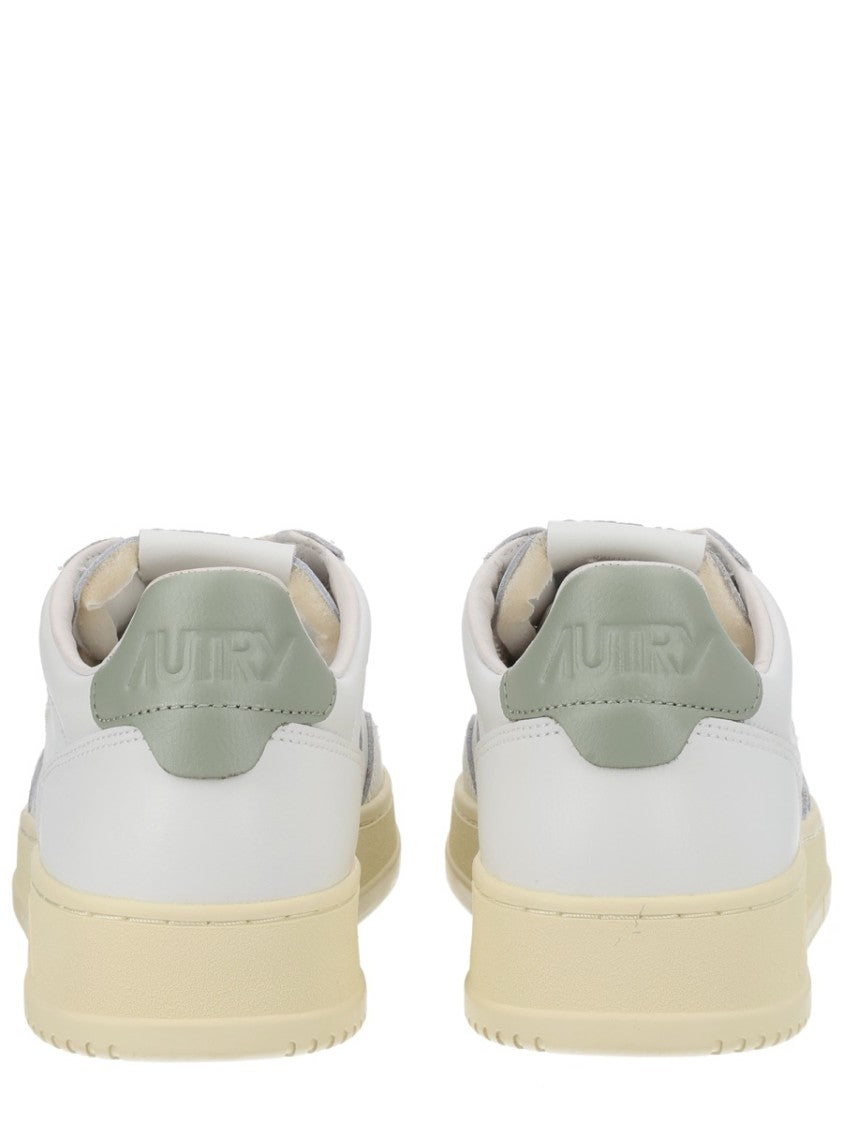 Autry Medalist Low Perforated Muted Green Sneakers