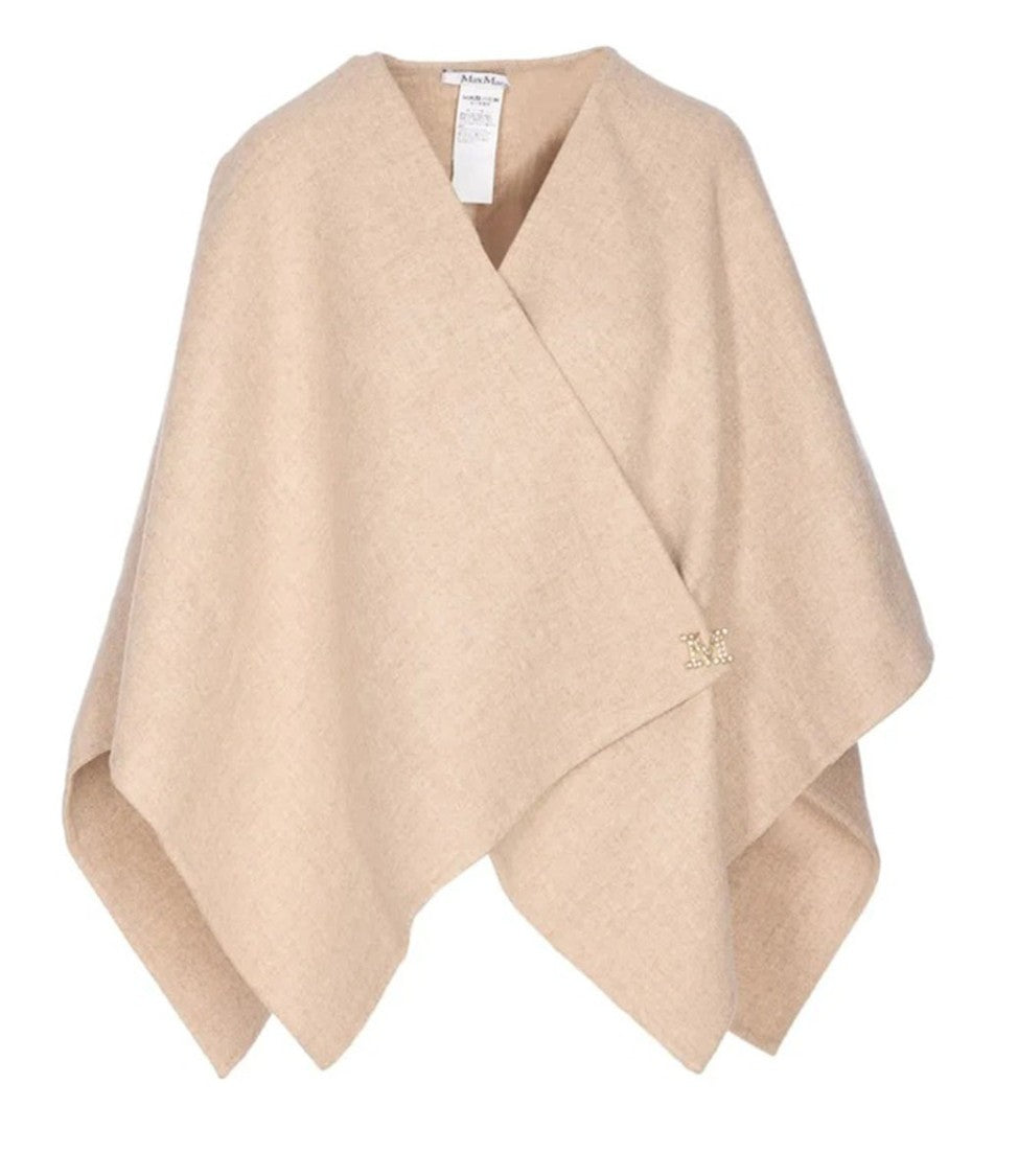 Max Mara Draped Alpaca Blend Cape