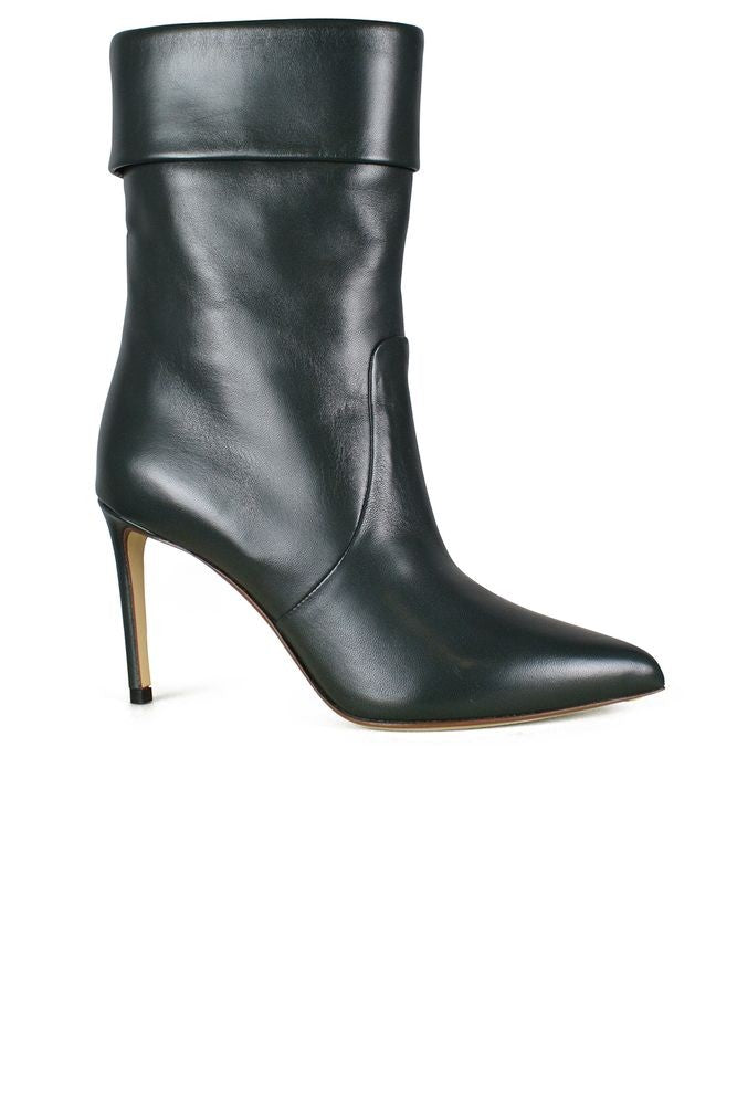 Francesco Russo Pointed Toe Ankle Boots With Folded Cuff