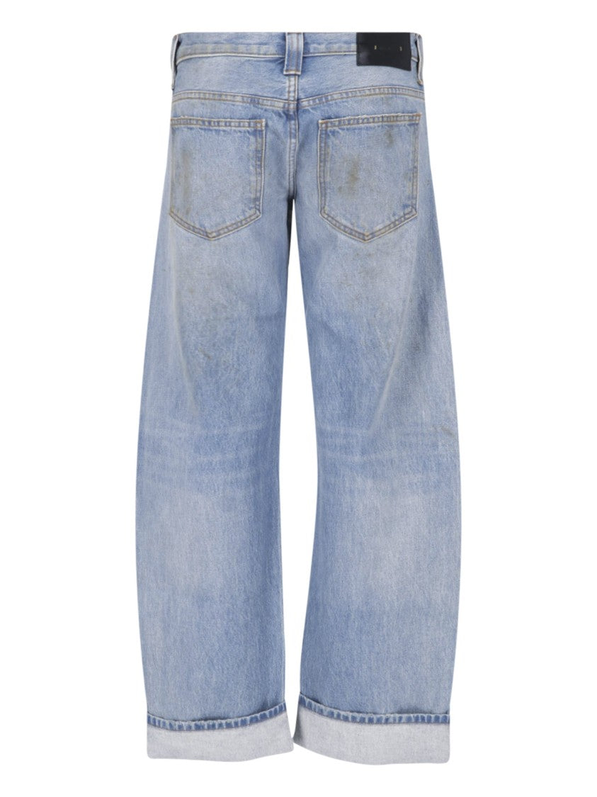 Khaite Relaxed-Fit Low-Rise Denim Karo Jeans By Khaite