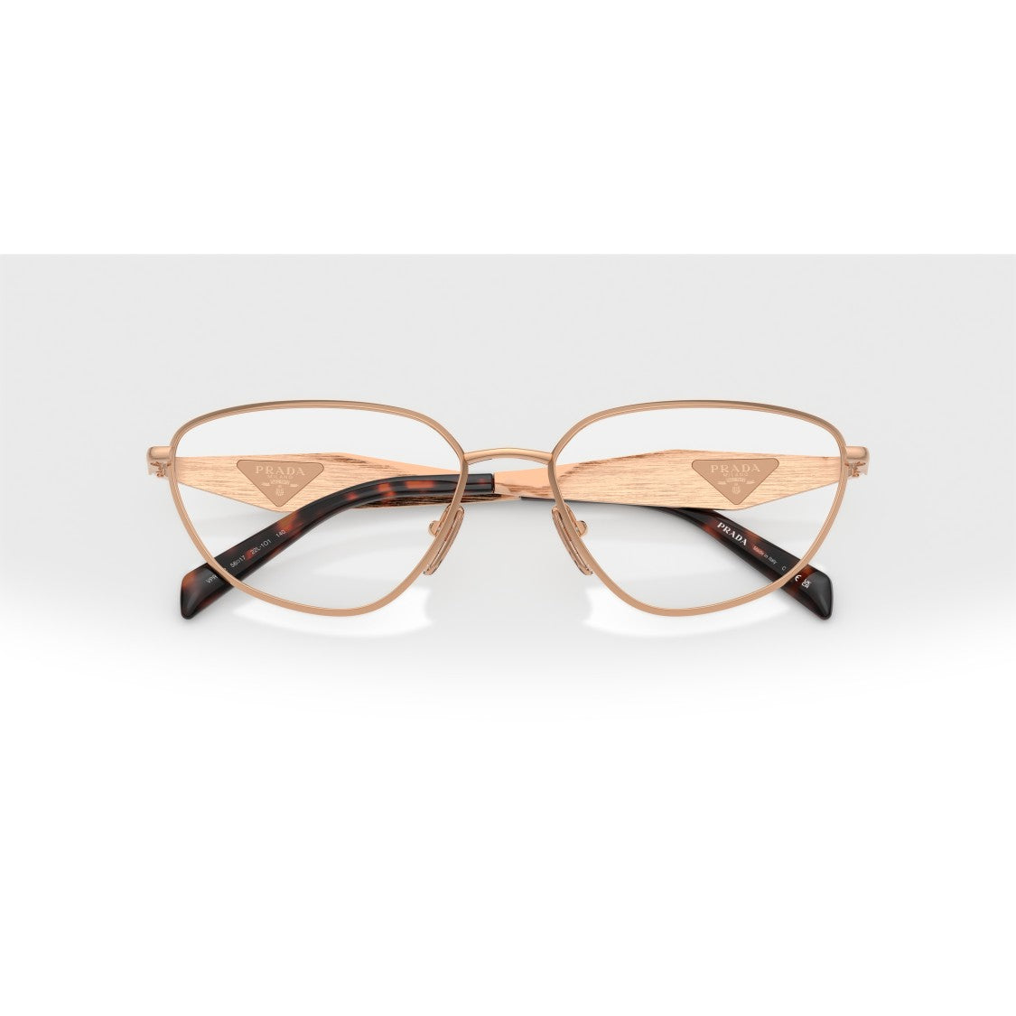 Prada Tortoiseshell 0Pr D52v Metal Cat-Eye Sunglasses