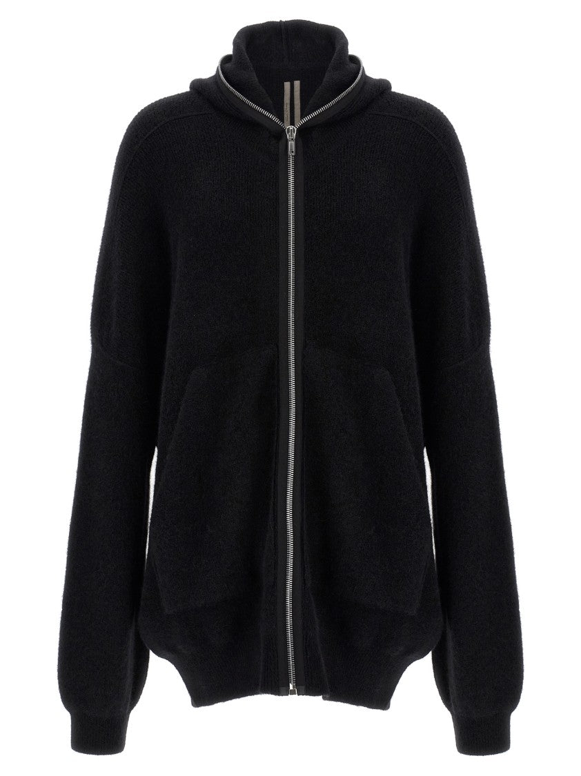 Rick Owens Hooded Wool Cardigan