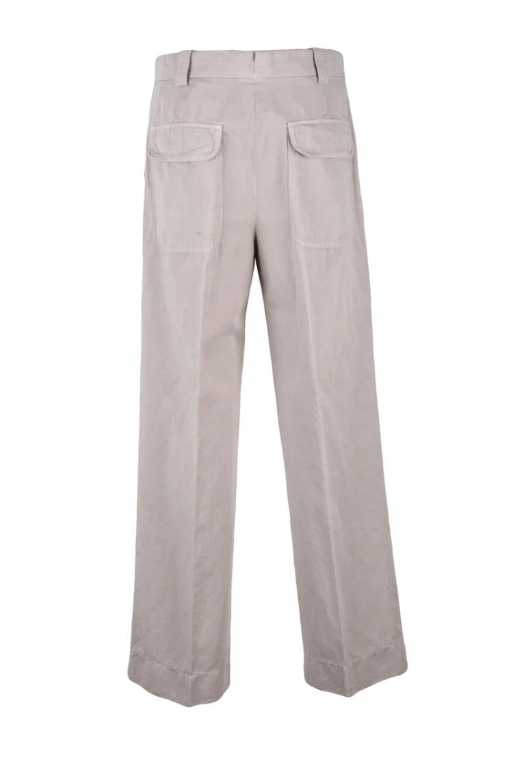 Slowear Cotton Linen Trousers - Beige
