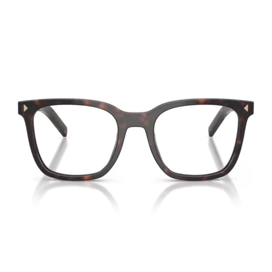 Prada Havana Pr B11v Square Acetate Eyeglasses