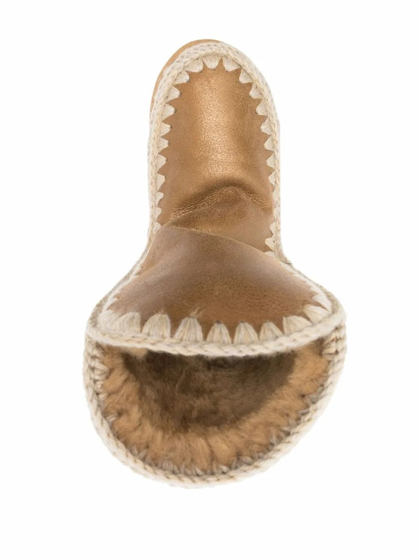 Mou Ankle Boots With Unique Stitched Detailing