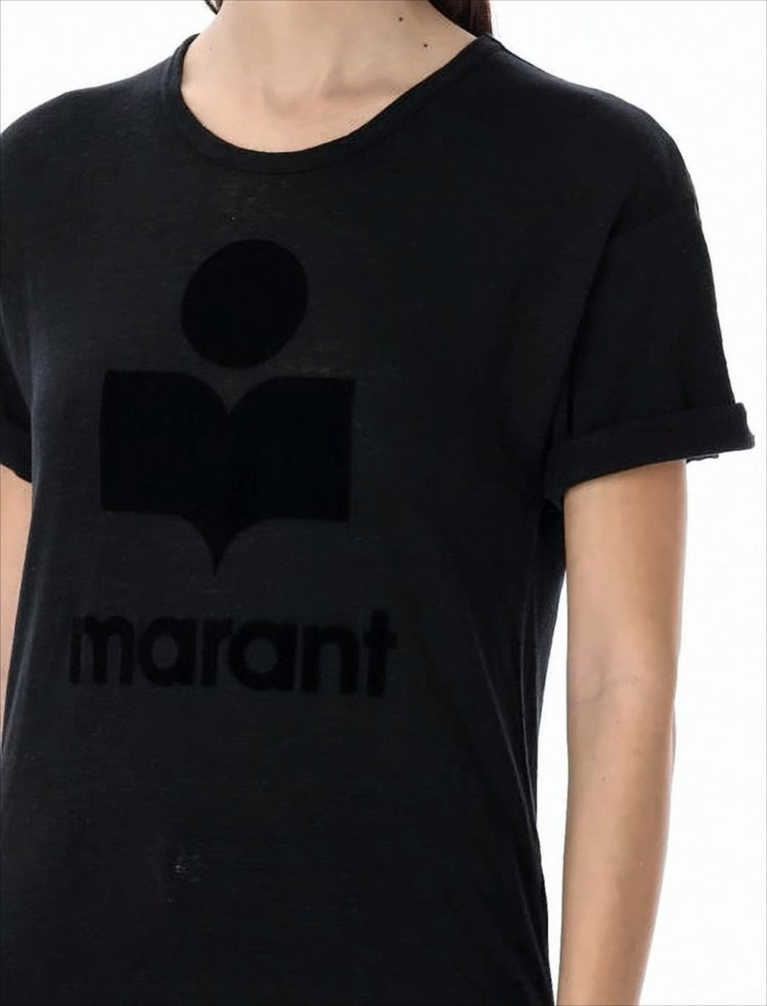 Isabel Marant Relaxed-Fit Short-Sleeve T-Shirt With Bold Graphic