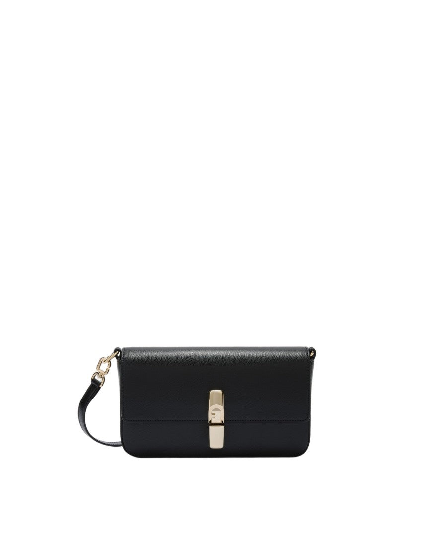 Furla Black Iride S Leather Bag