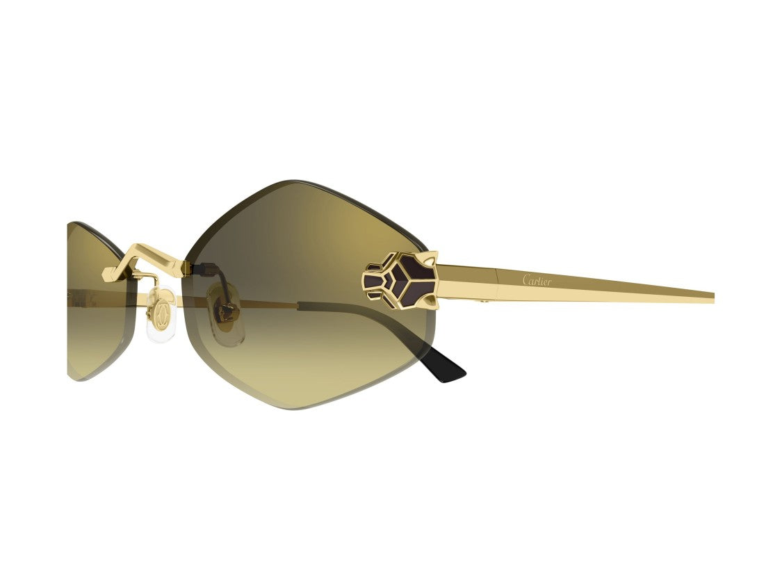 Cartier Ct0433s Rimless Gradient Panther Sunglasses